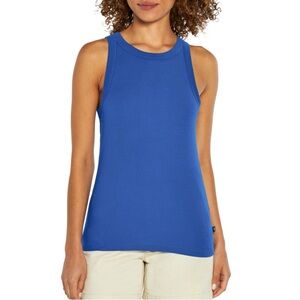 Gap Nautical Blue Ribbed cotton tank top women Medium $24.99 NWT